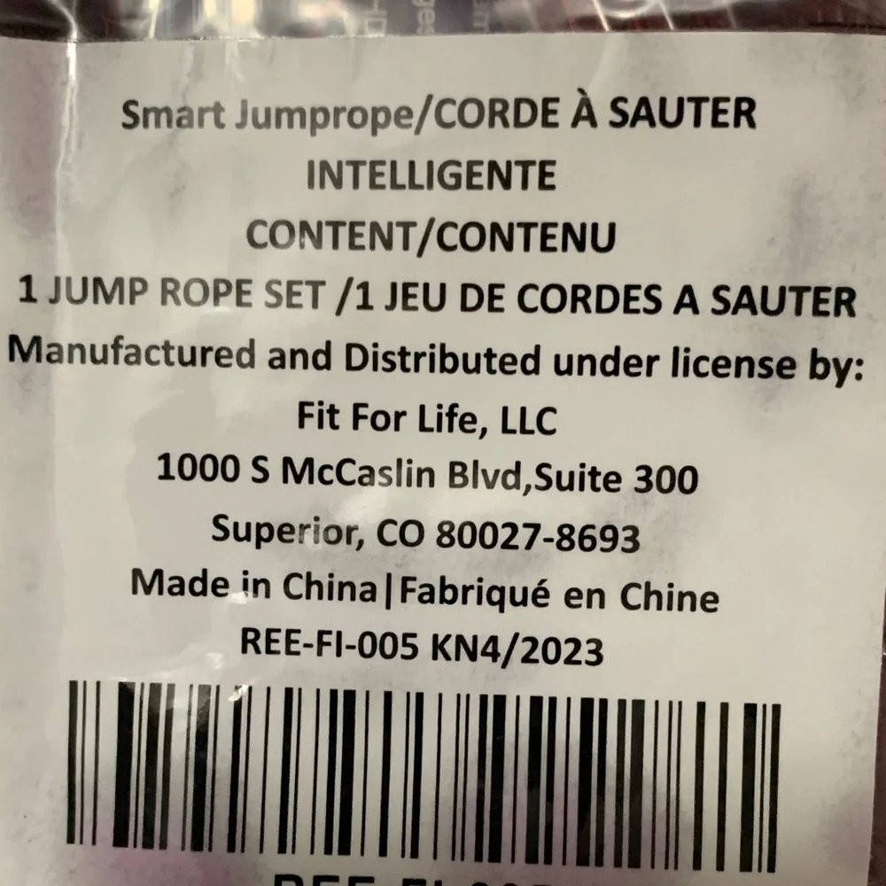 Reebok 2-in-1 Digital Jump Rope - Red - Picture 3 of 3